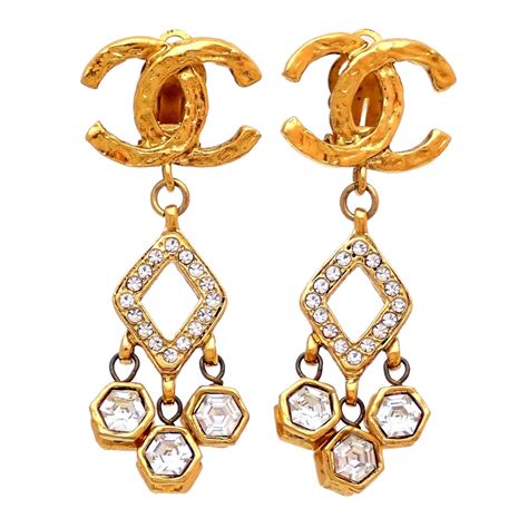 auth chanel cc earring princess cut|chanel earrings authenticity.